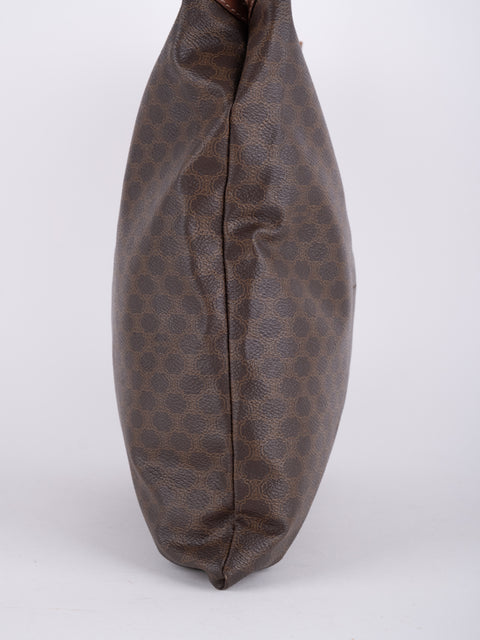 Celine Macadam Vintage Brown Tote Bag