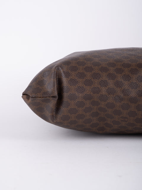 Celine Macadam Vintage Brown Tote Bag