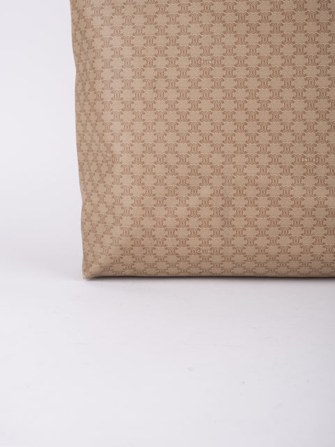 Celine Macadam Vintage Beige Large Tote Bag