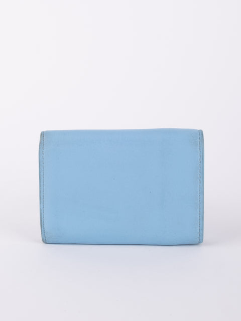Balenciaga Mini Papier Wallet Blue