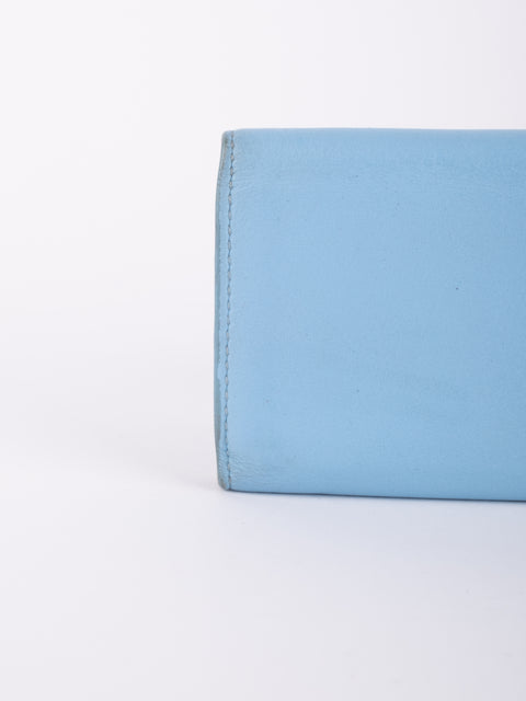 Balenciaga Mini Papier Wallet Blue