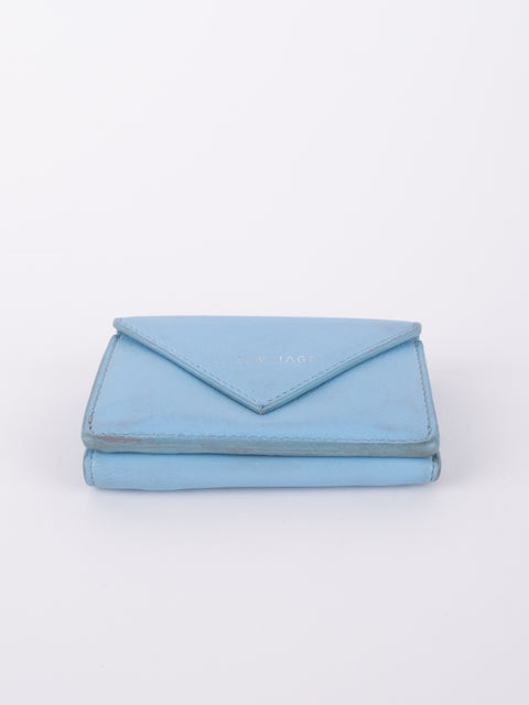 Balenciaga Mini Papier Wallet Blue