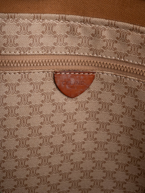 Celine Macadam Vintage Beige Large Tote Bag