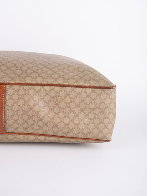 Celine Macadam Vintage Beige Large Shopping Tote