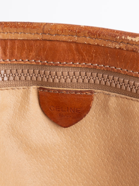 Celine Macadam Vintage Beige Large Shopping Tote