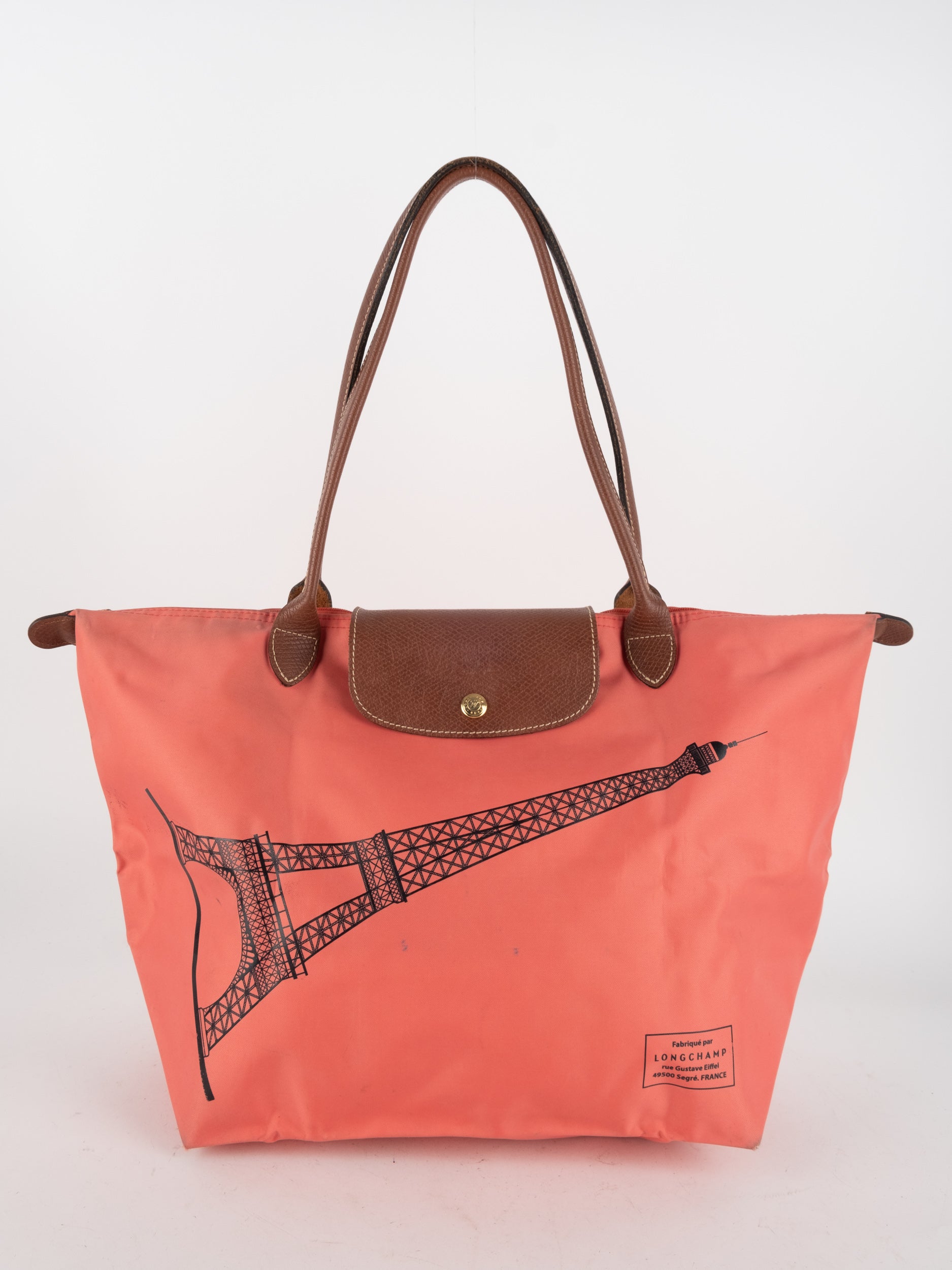 LONGCHAMP Le Pliage Eiffel Tower Limited Edition Tote - נדיר במיוחד להשגה!