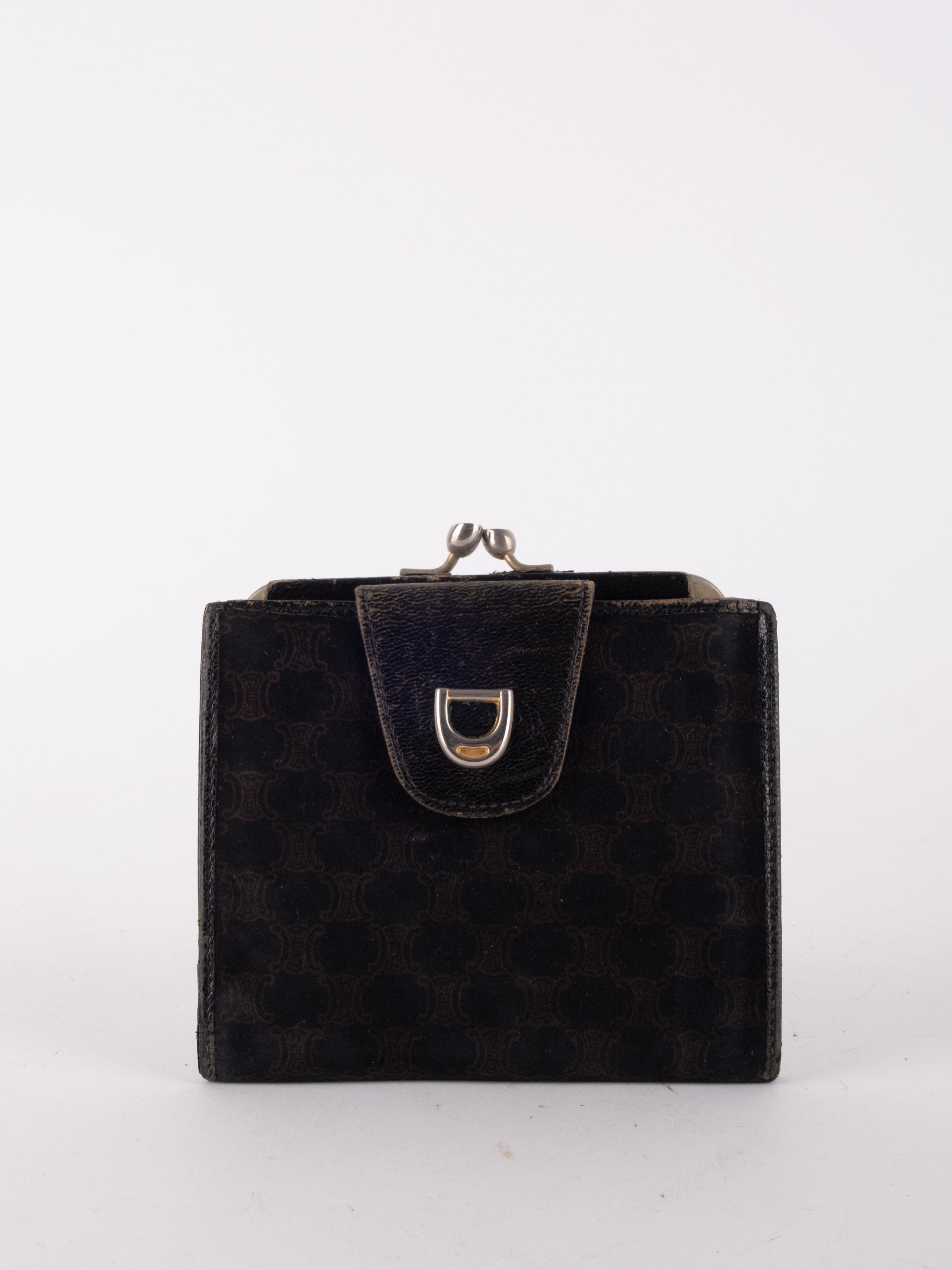 Celine Suede Compact Wallet