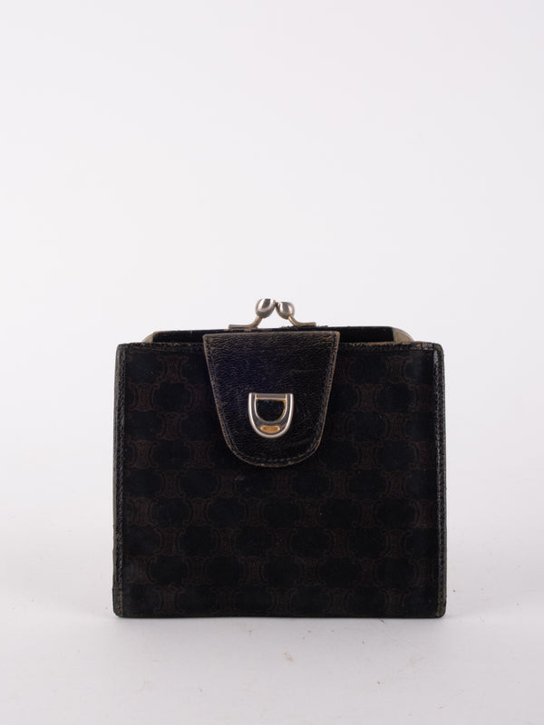 Celine Suede Compact Wallet