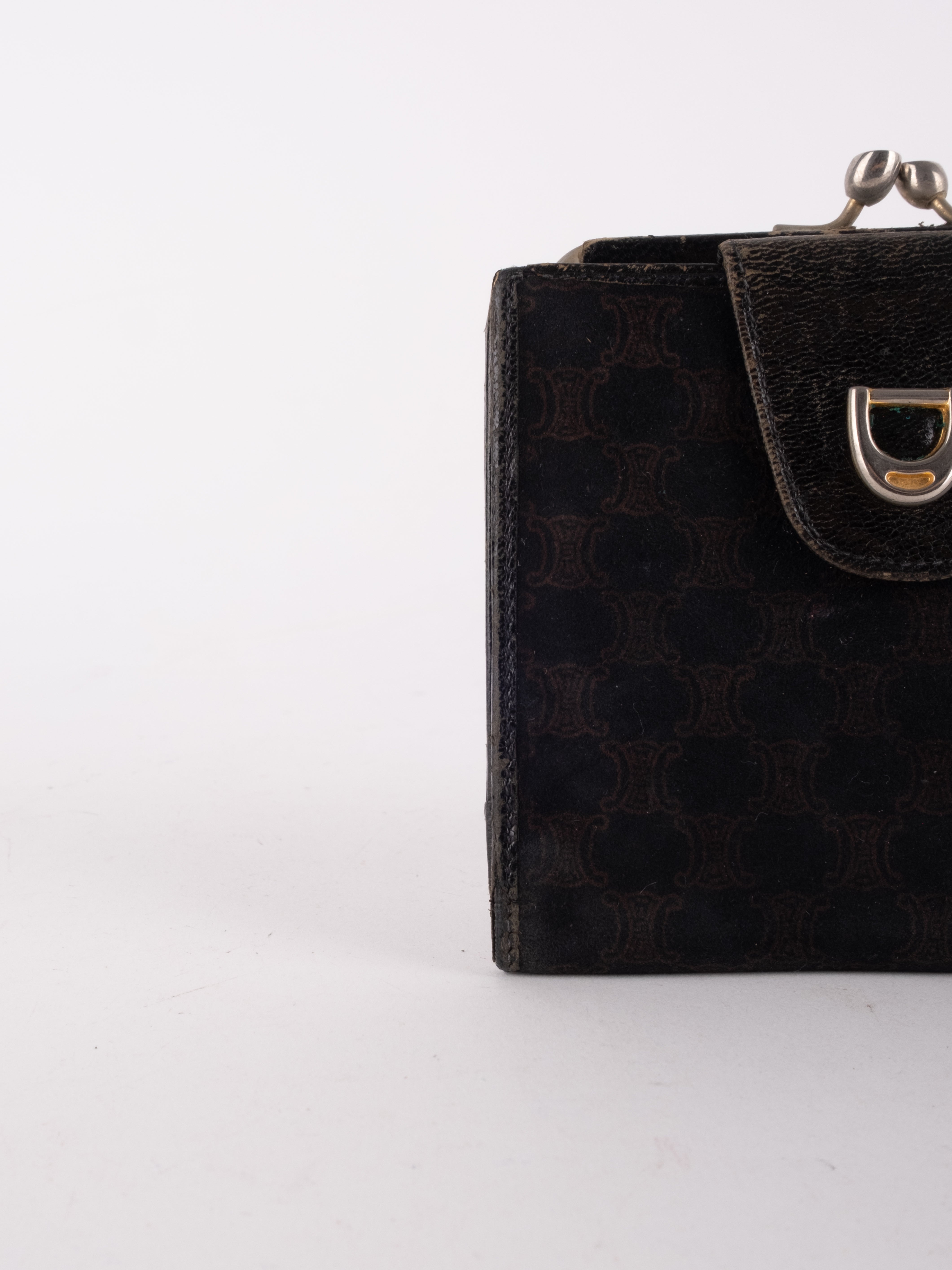 Celine Suede Compact Wallet