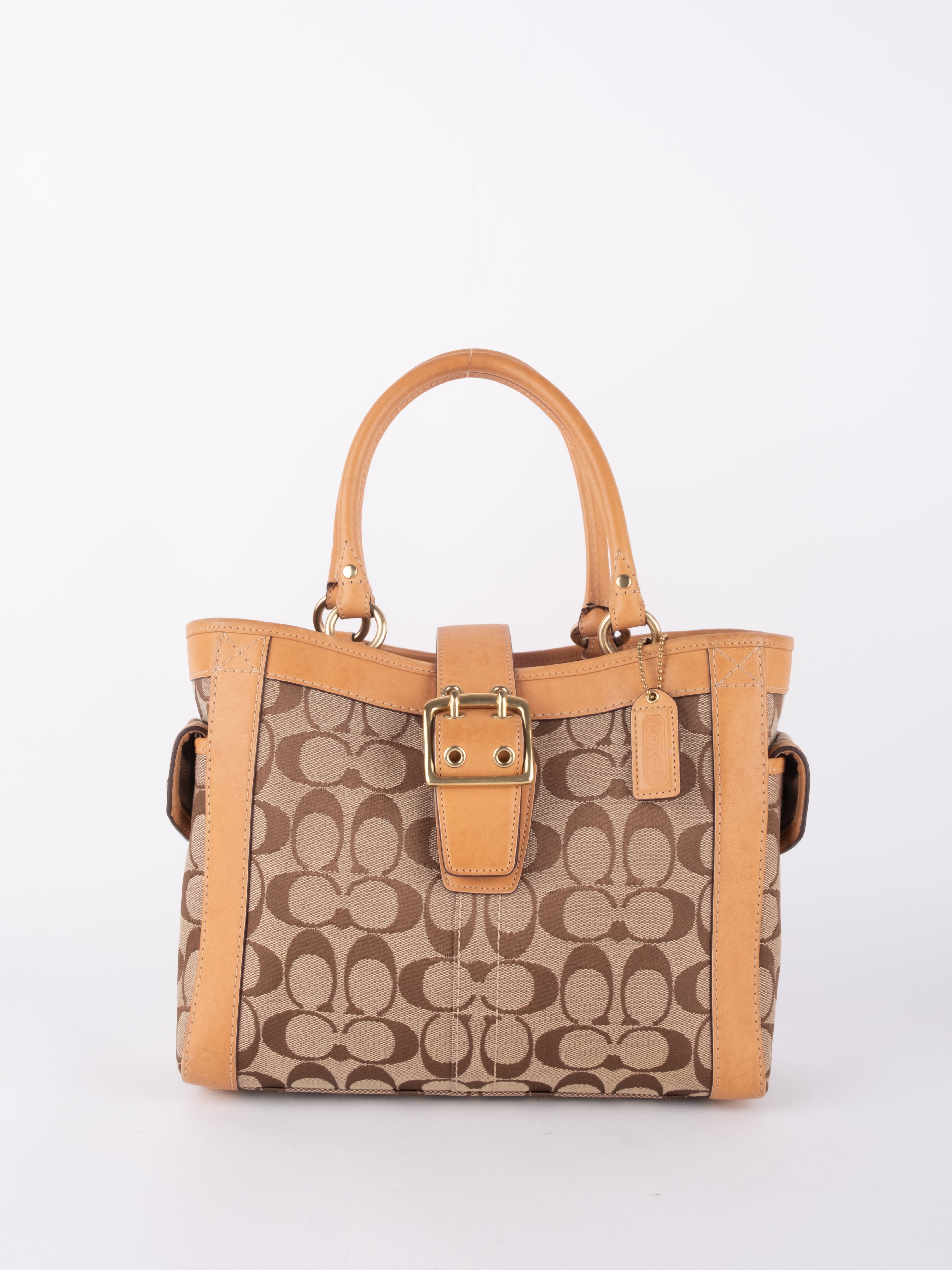 COACH Vintage Signature Structured Mini Tote Bag