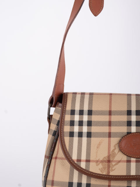 Burberry Check Flap Shoulder Bag