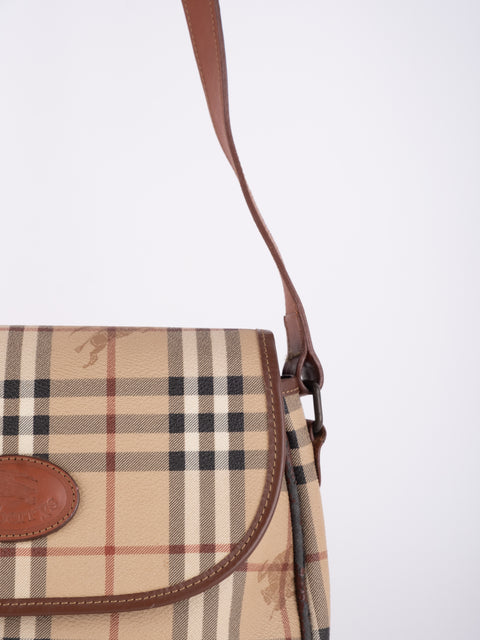 Burberry Check Flap Shoulder Bag