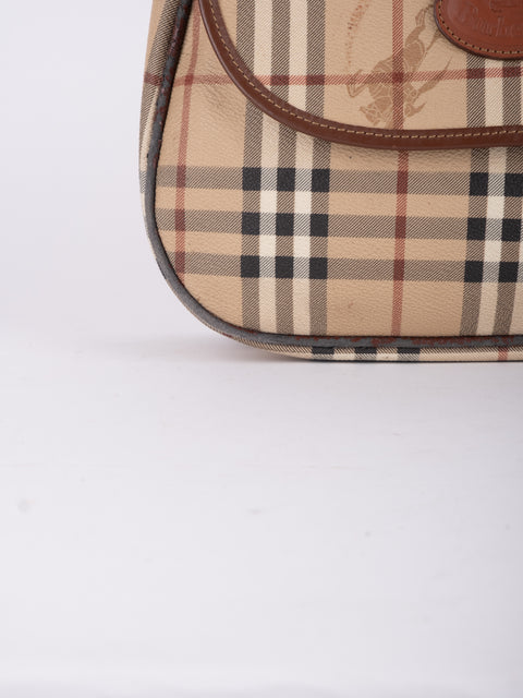Burberry Check Flap Shoulder Bag