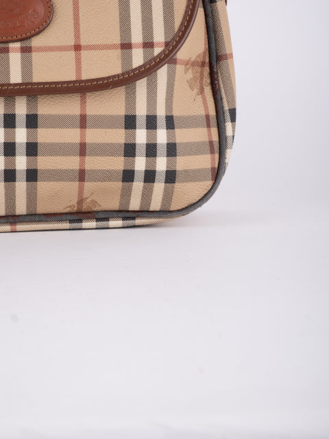 Burberry Check Flap Shoulder Bag