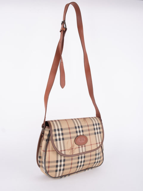 Burberry Check Flap Shoulder Bag