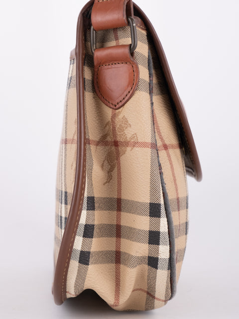 Burberry Check Flap Shoulder Bag