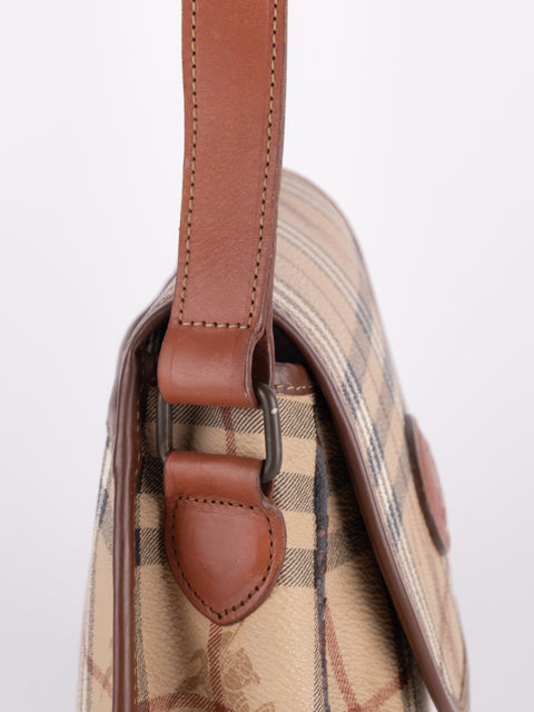 Burberry Check Flap Shoulder Bag