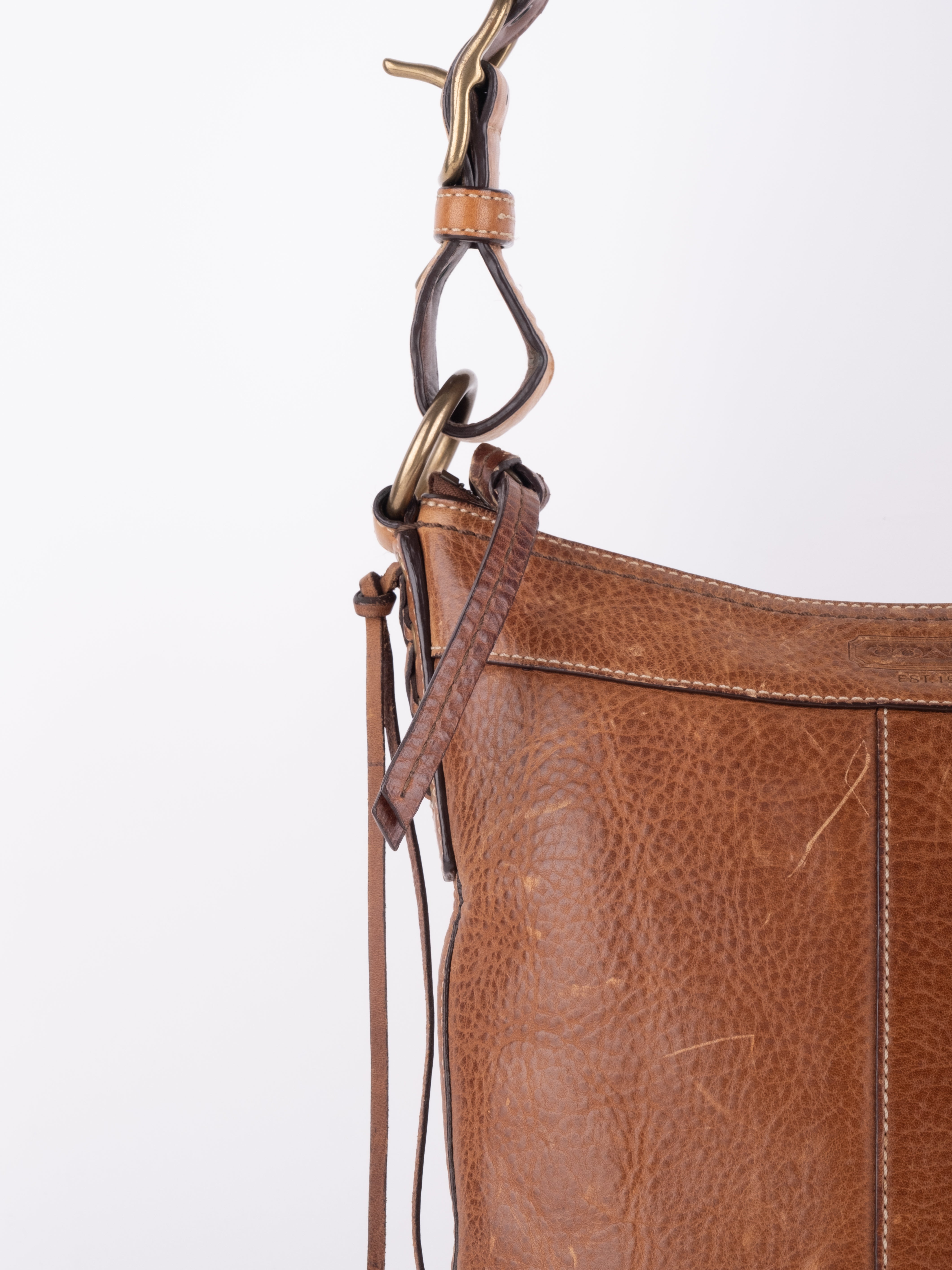 COACH Brown Leather Crossbody Bag