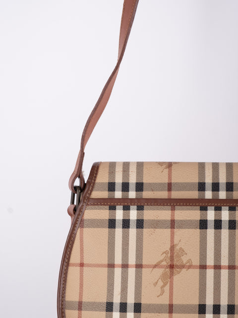Burberry Check Flap Shoulder Bag
