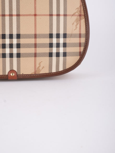 Burberry Check Flap Shoulder Bag
