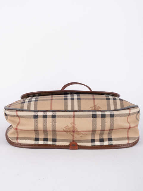 Burberry Check Flap Shoulder Bag