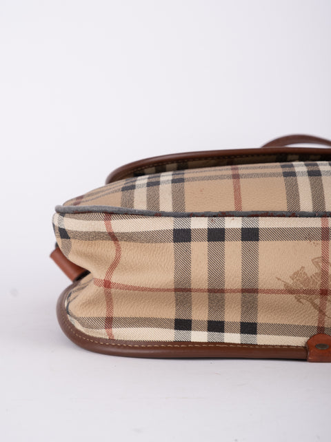 Burberry Check Flap Shoulder Bag
