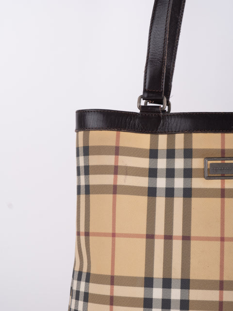 Burberry Check Tote Bag