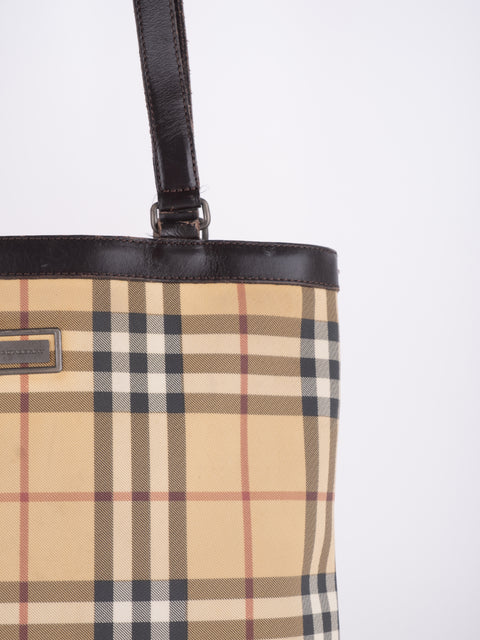 Burberry Check Tote Bag