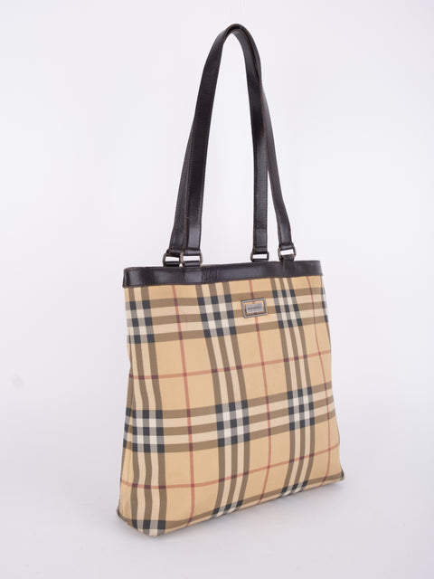 Burberry Check Tote Bag