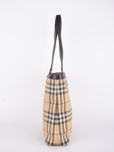 Burberry Check Tote Bag