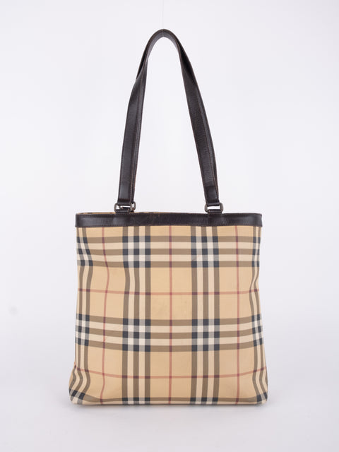 Burberry Check Tote Bag