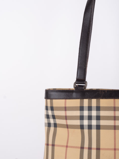 Burberry Check Tote Bag