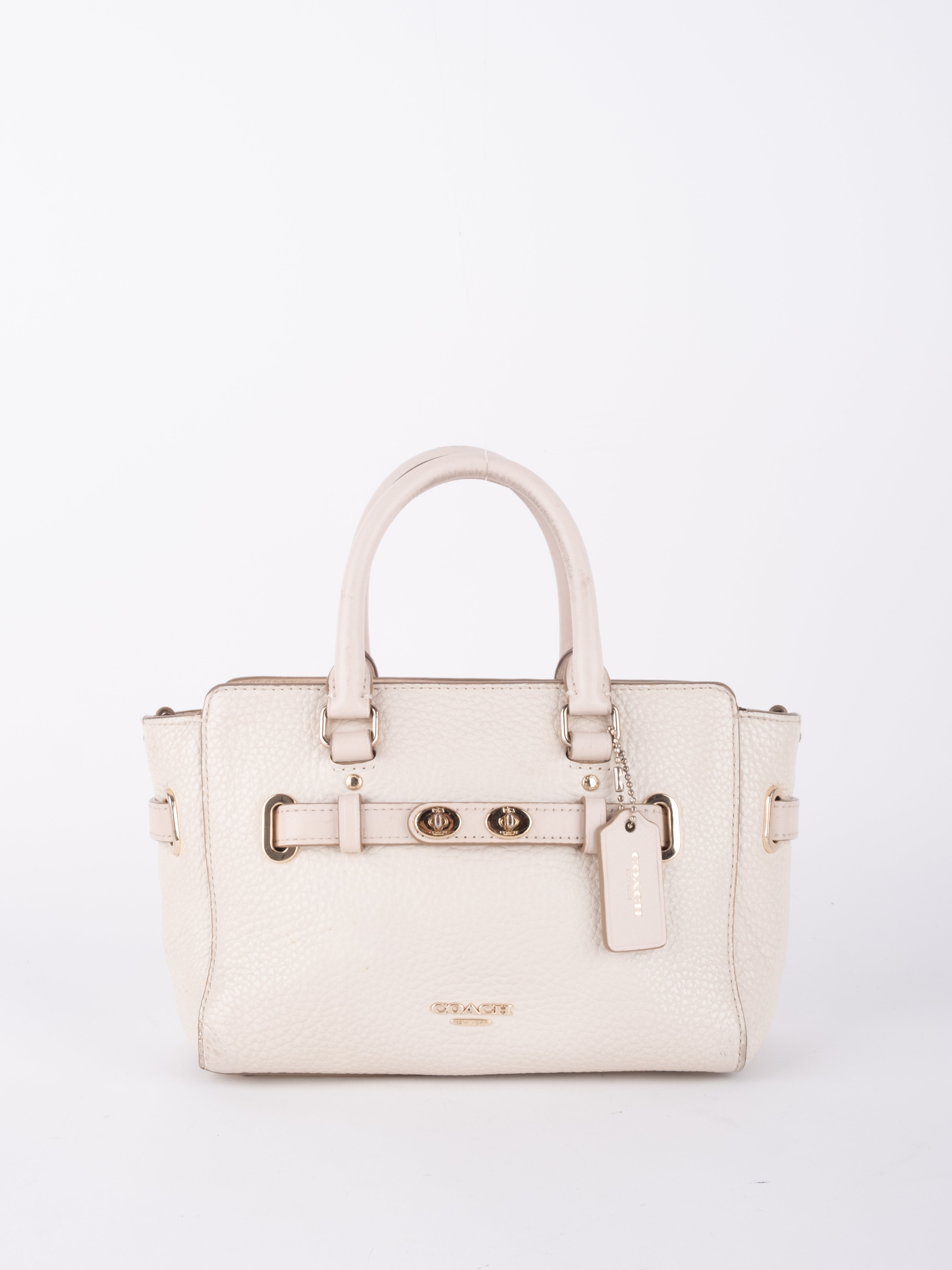 COACH White Mini Satchel Bag