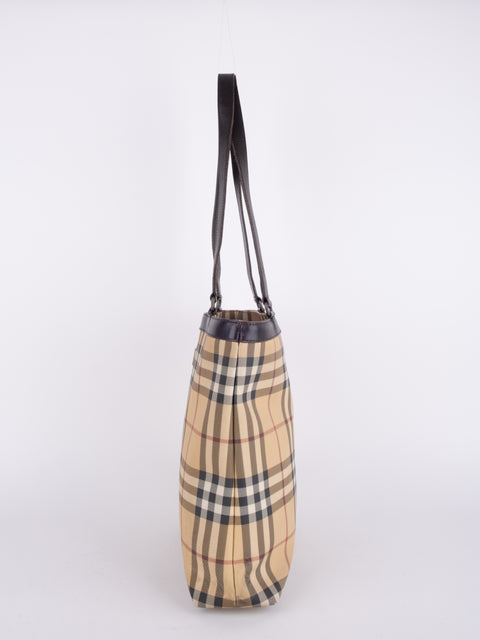 Burberry Check Tote Bag