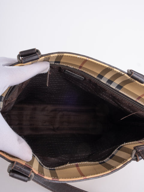 Burberry Check Tote Bag
