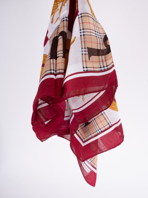 Burberry Vintage Cotton Scarf