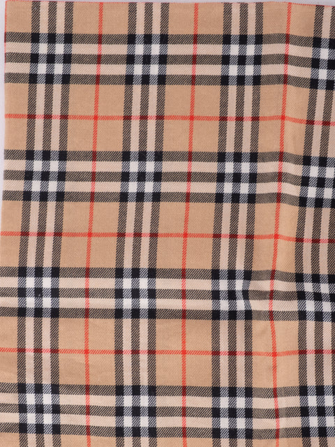 Burberry Vintage Beige Check Cotton Scarf
