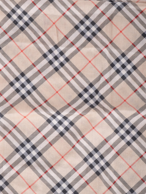 Burberry Vintage Light Beige Check Cotton Scarf