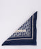Dior Vintage Blue Trotter Cotton Scarf