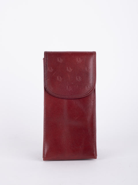 Cartier Vintage Burgundy Leather Case