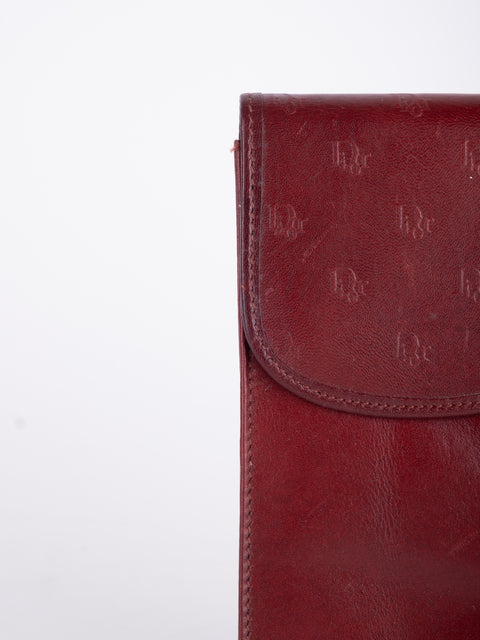 Cartier Vintage Burgundy Leather Case