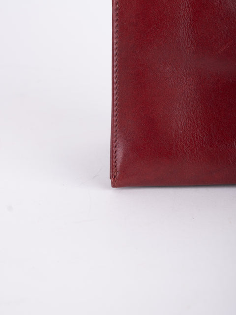 Cartier Vintage Burgundy Leather Case