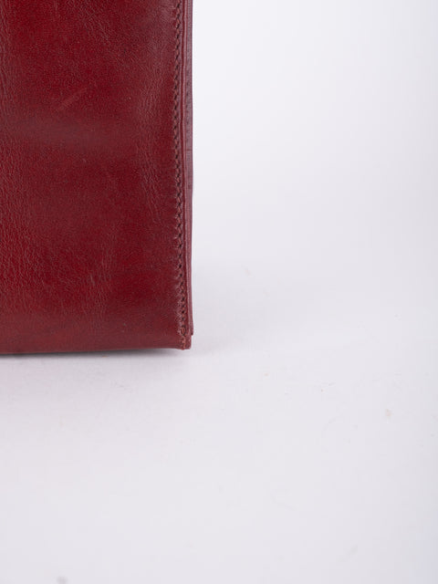 Cartier Vintage Burgundy Leather Case