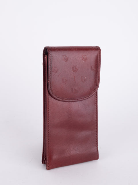 Cartier Vintage Burgundy Leather Case