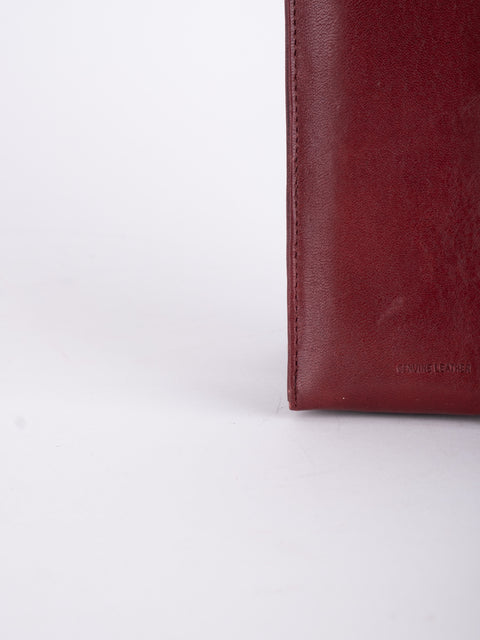Cartier Vintage Burgundy Leather Case