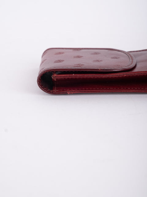 Cartier Vintage Burgundy Leather Case