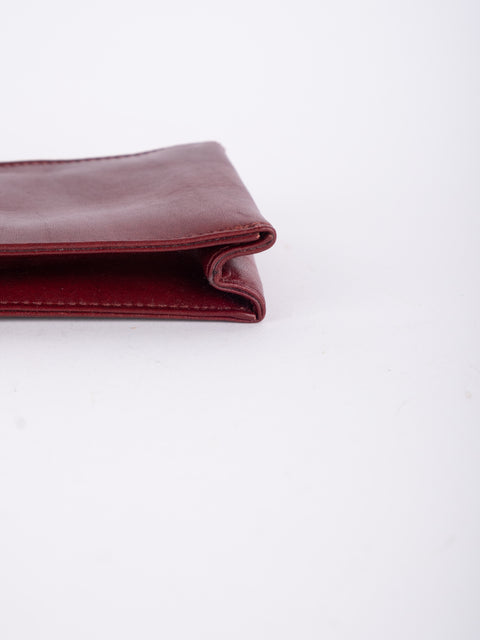 Cartier Vintage Burgundy Leather Case