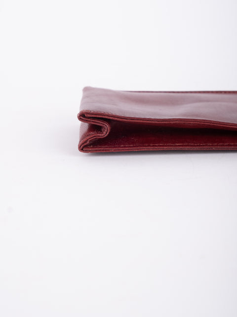Cartier Vintage Burgundy Leather Case