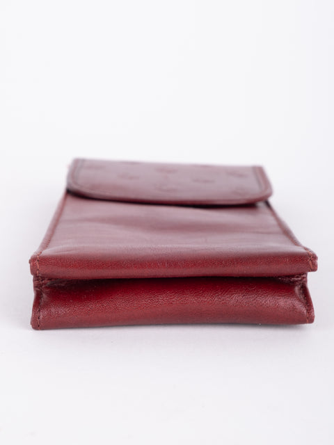 Cartier Vintage Burgundy Leather Case