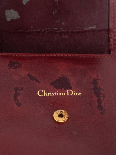 Cartier Vintage Burgundy Leather Case